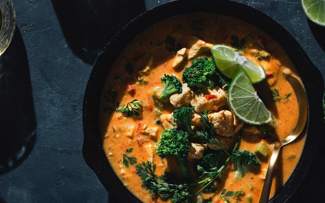 Chicken and Lentil Curried Soup